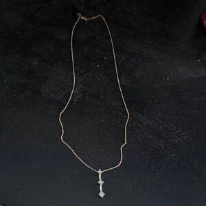 Gold diamond Pendant Necklace